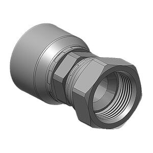  Embout à sertir droit femelle acier chromé JIC 37° série 48 