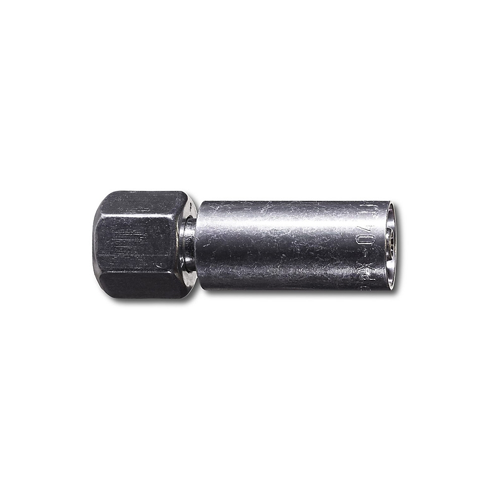 Embout femelle tournant à sertir JIC 37 ° acier galvanisé série NX Parker