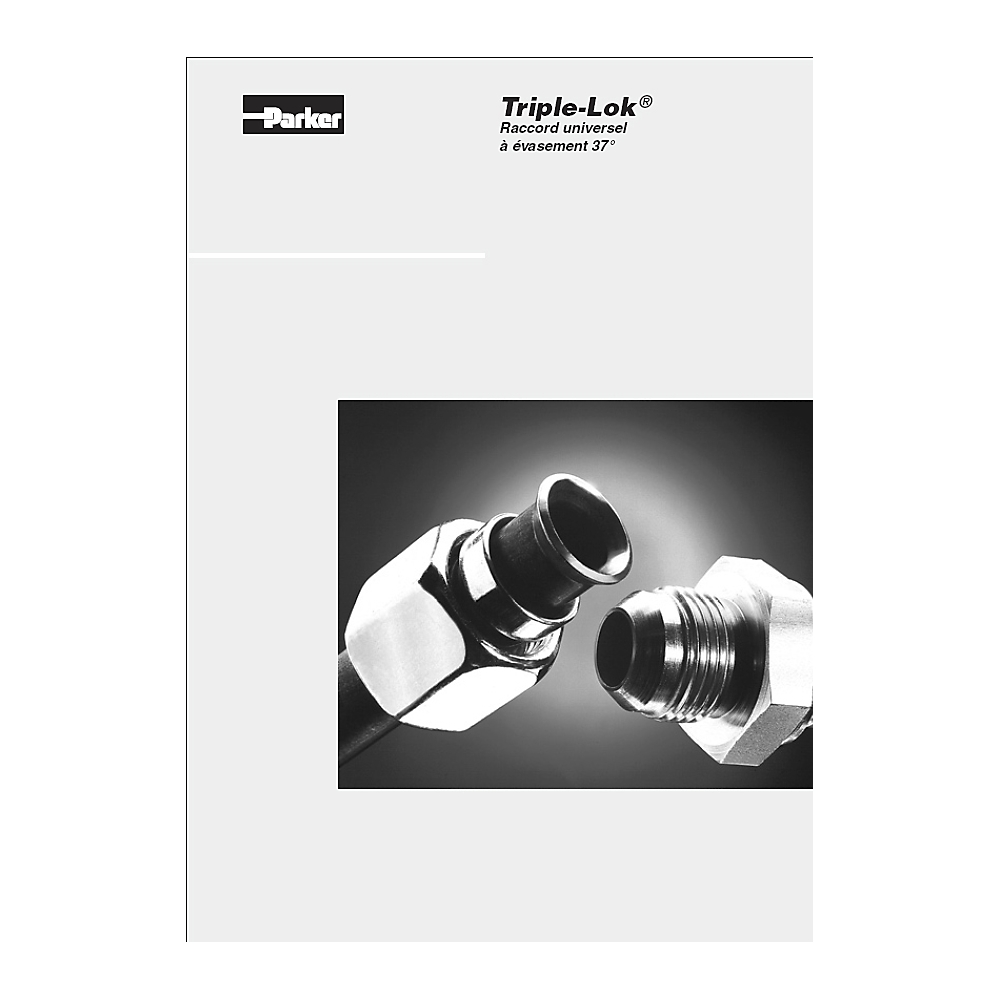 Raccords femelle JIC équipé d'une prise de pression EMA3 M16 x 2 acier série TTP4MXS Parker