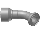 Embout à sertir série 46 bride SAE code 61 coudé 45° type 11746 Parker