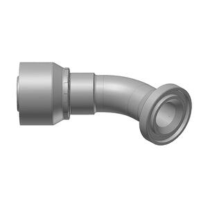 Embout à sertir coudé 45° acier SAE 3000 PSI série 48