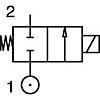 Electrovanne tous fluides - 2/2 Normalement fermé - 1/4" BSP - 24 VDC - Inox - Série 121V Parker