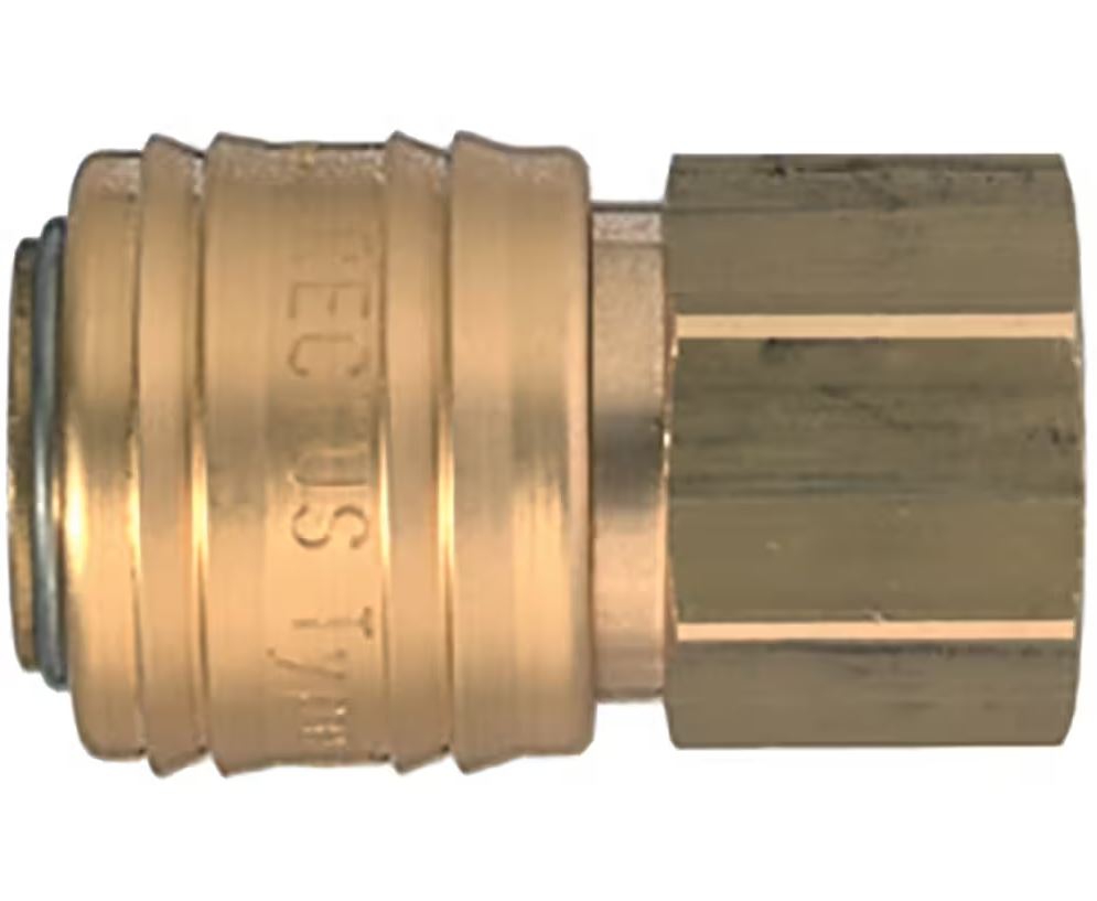 Coupleur ARO DN5.5 taraudé BSPP simple obturation - Laiton nickelé série 14 Parker