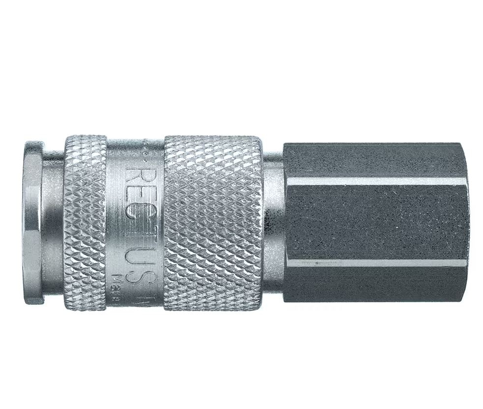 Coupleur KP ISO C DN5.5 taraudé BSPP simple obturation - Laiton nickelé série 18 Parker