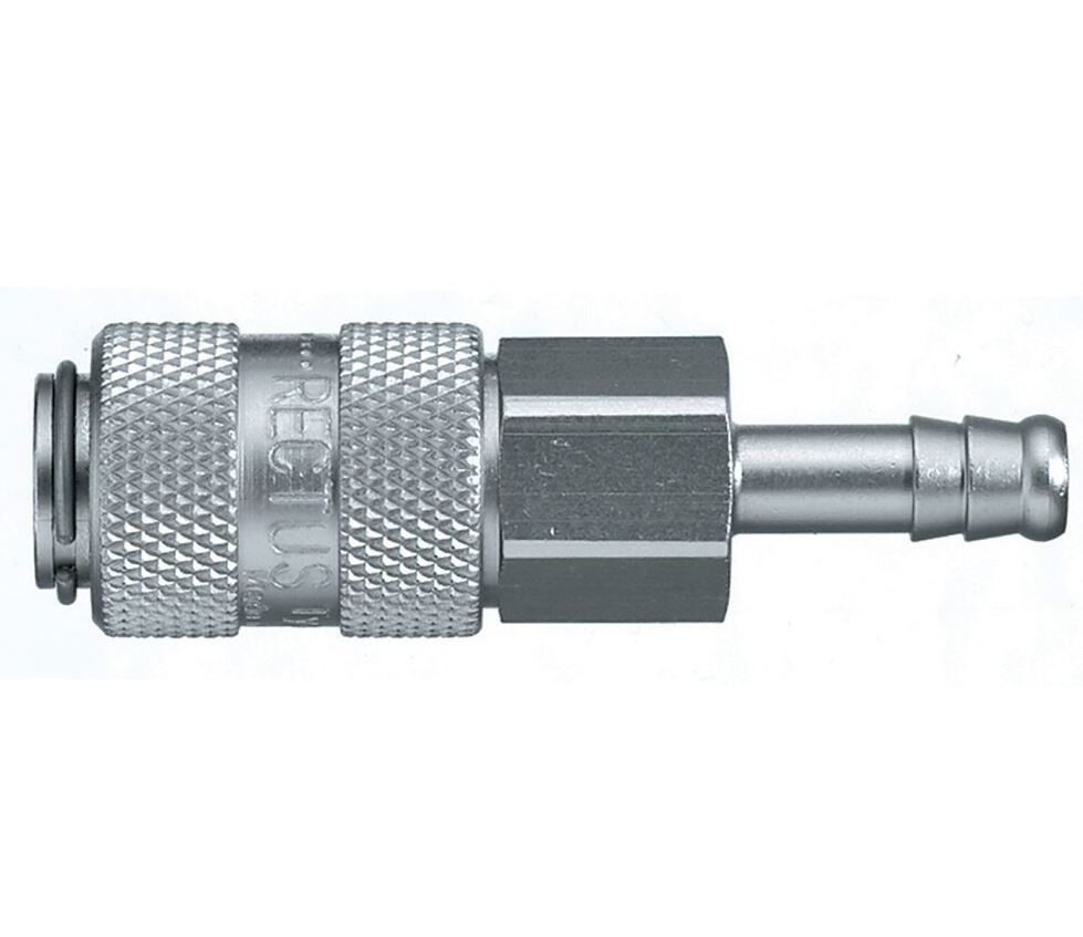 Coupleur Britannique DN5.5 pour tuyau simple obturation - Laiton nickelé série 19 Parker