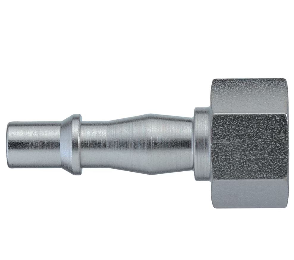 Embout Britannique DN5.5 taraudé BSPP simple obturation - Acier nickelé série 19 Parker