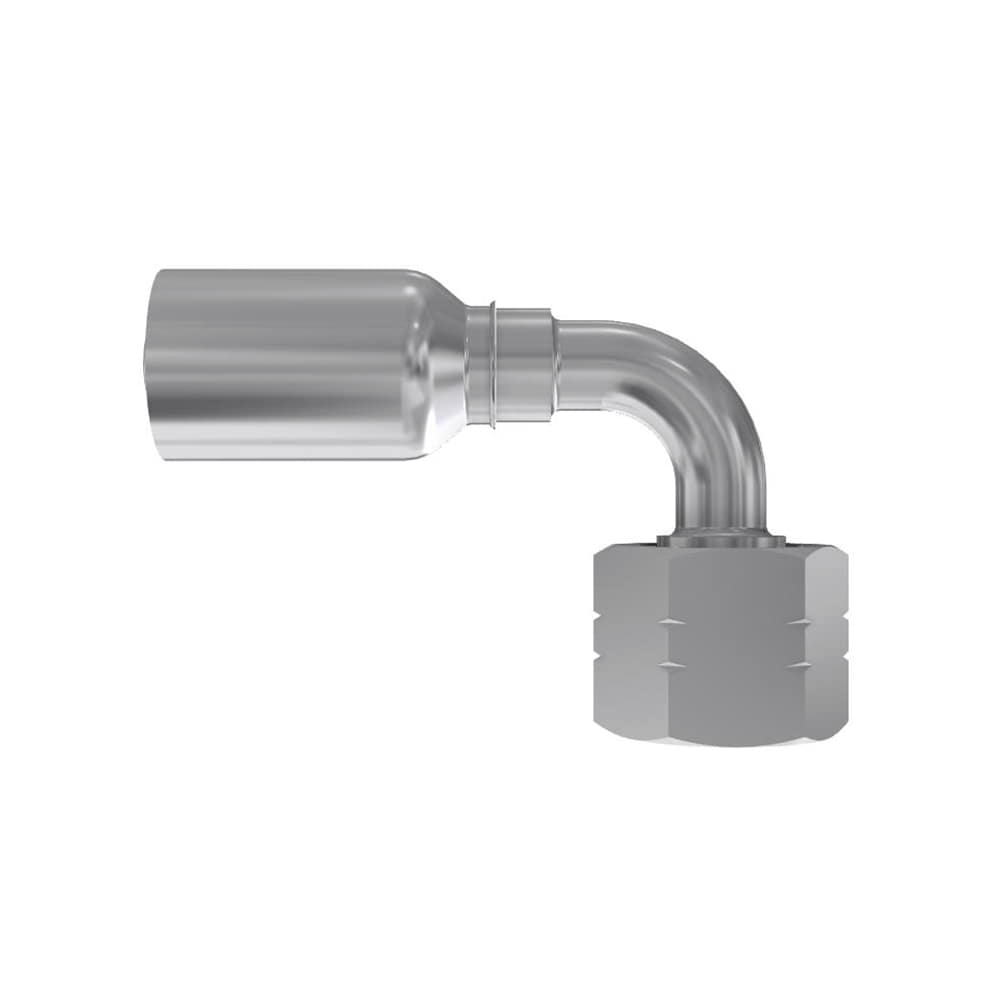 Embout à sertir coudé 90° acier galvanisé BSP cone 60° série 56 Parker