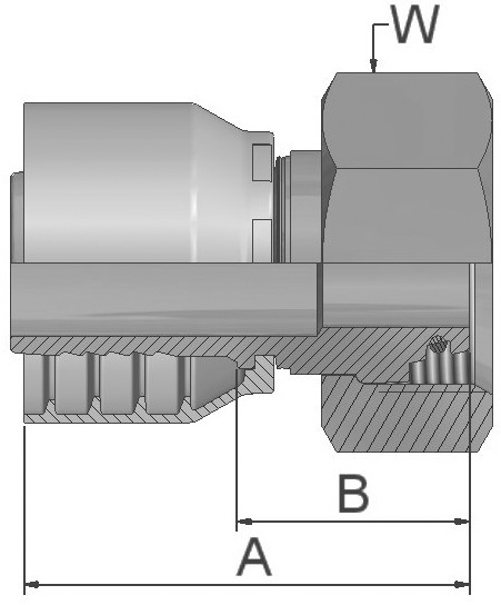 Embout femelle BIN L - Type 1CA77 