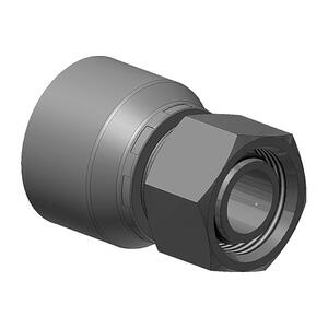 Embout à sertir droit acier chromé métrique série légère avec joint torique série 48