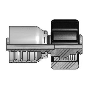 Embout à sertir droit acier chromé métrique lavage sous pression série 48 Parker