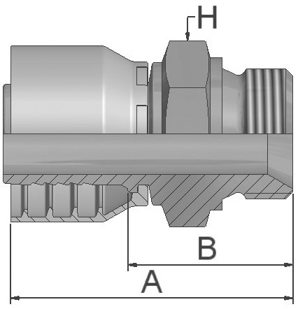 Embouts à sertir série 77 mâle gaz cylindrique BSP Parker