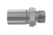 Embout à sertir droit mâle acier chromé BSP cone 60° série 48 Parker