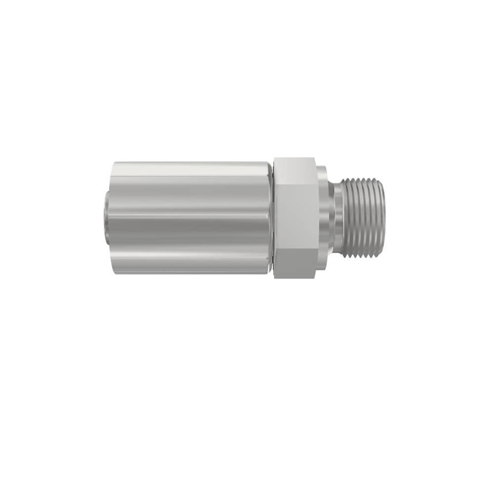 Embout à sertir droit mâle acier BSP cone 60° série 70 Parker