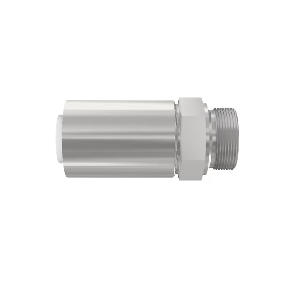 Embout à sertir droit BSP cylindrique acier série 77 Parker