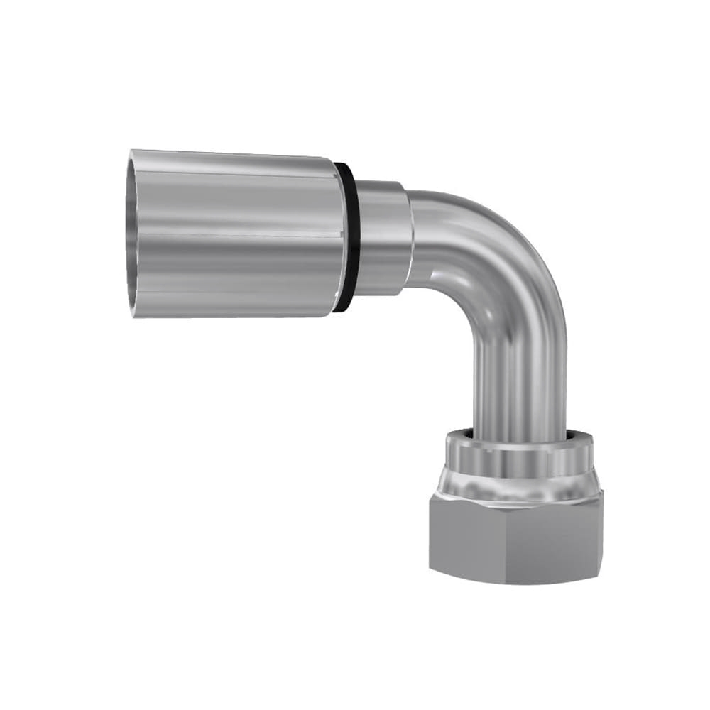 Embout à sertir coudé 90° femelle acier ORFS série 48 Parker