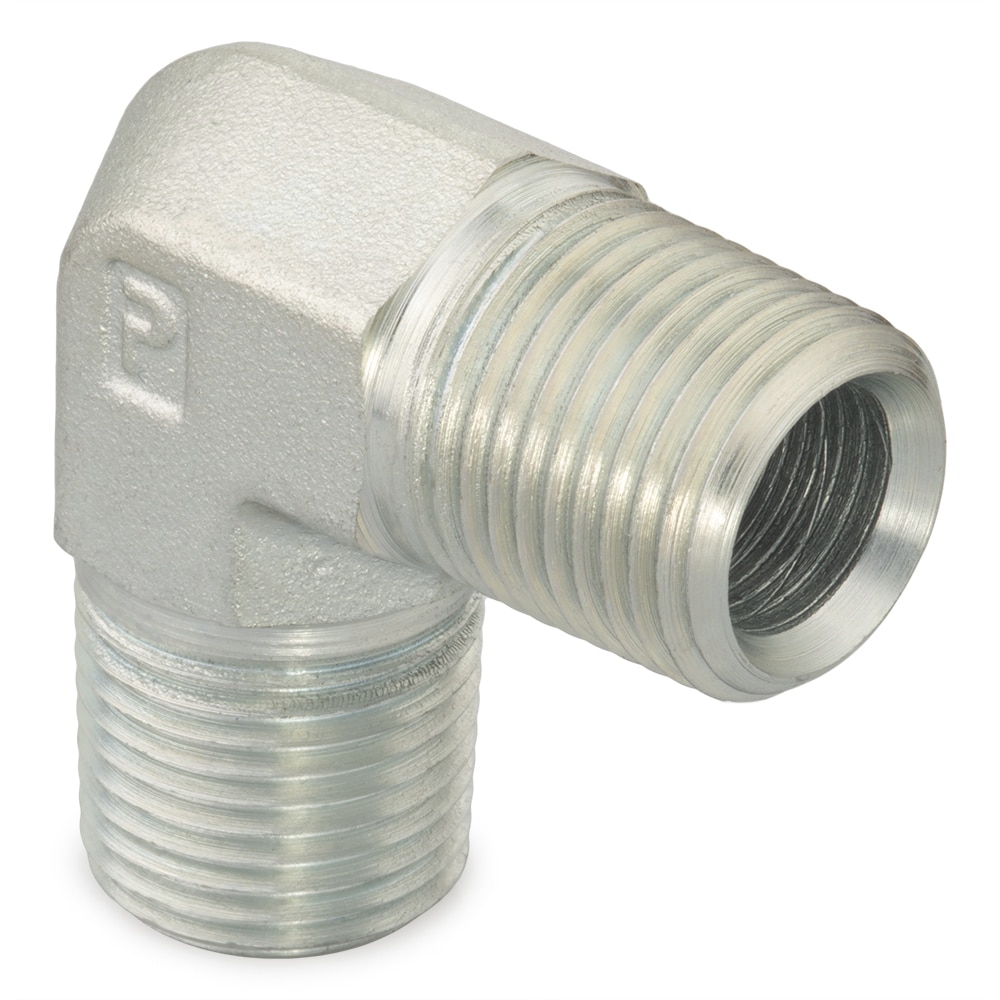 Coude 90° mâle / mâle acier série CR Parker