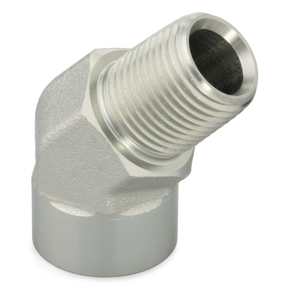 Coude 45° mâle NPT vers femelle NPT acier série CD45 Parker