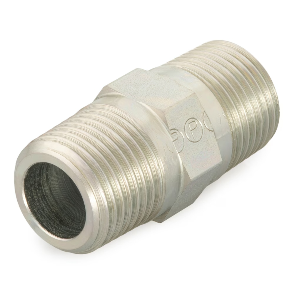 Mamelon égal mâle BSPT acier série FF33M Parker