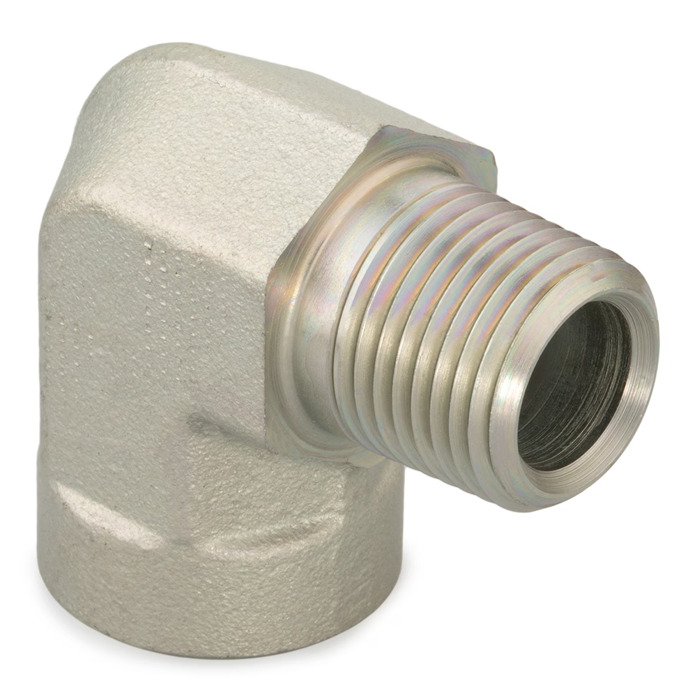 Coude 90° mâle NPT vers femelle NPT acier série CDM Parker