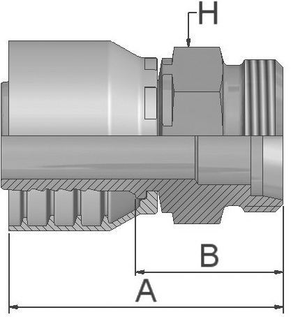  Embouts à sertir série 48 mâle fixes métriques DIN série L type 1D048 