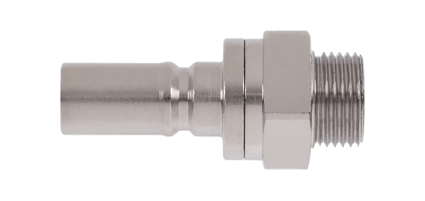 Embout EURO DN4 fileté BSPP joint plat anti-pollution - Inox 316L série 204 Parker