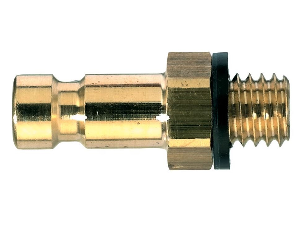 Embout EURO DN2.7 fileté métrique simple obturation - Laiton nickelé série 20 Parker