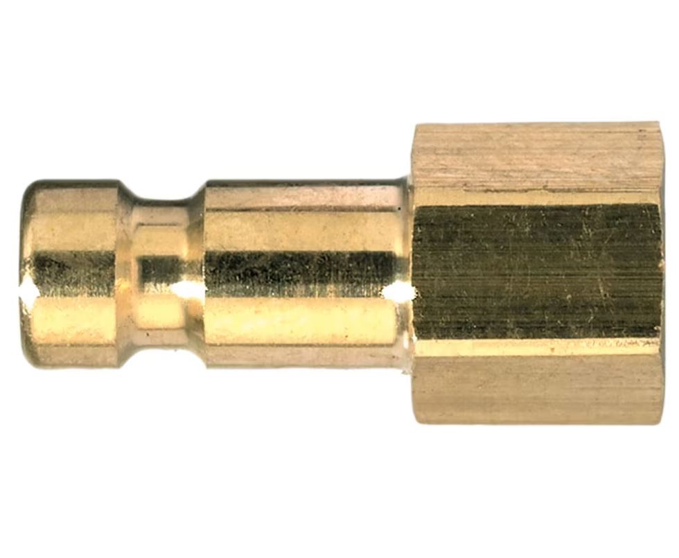 Embout EURO DN2.7 taraudé métrique simple obturation - Laiton nickelé série 20 Parker