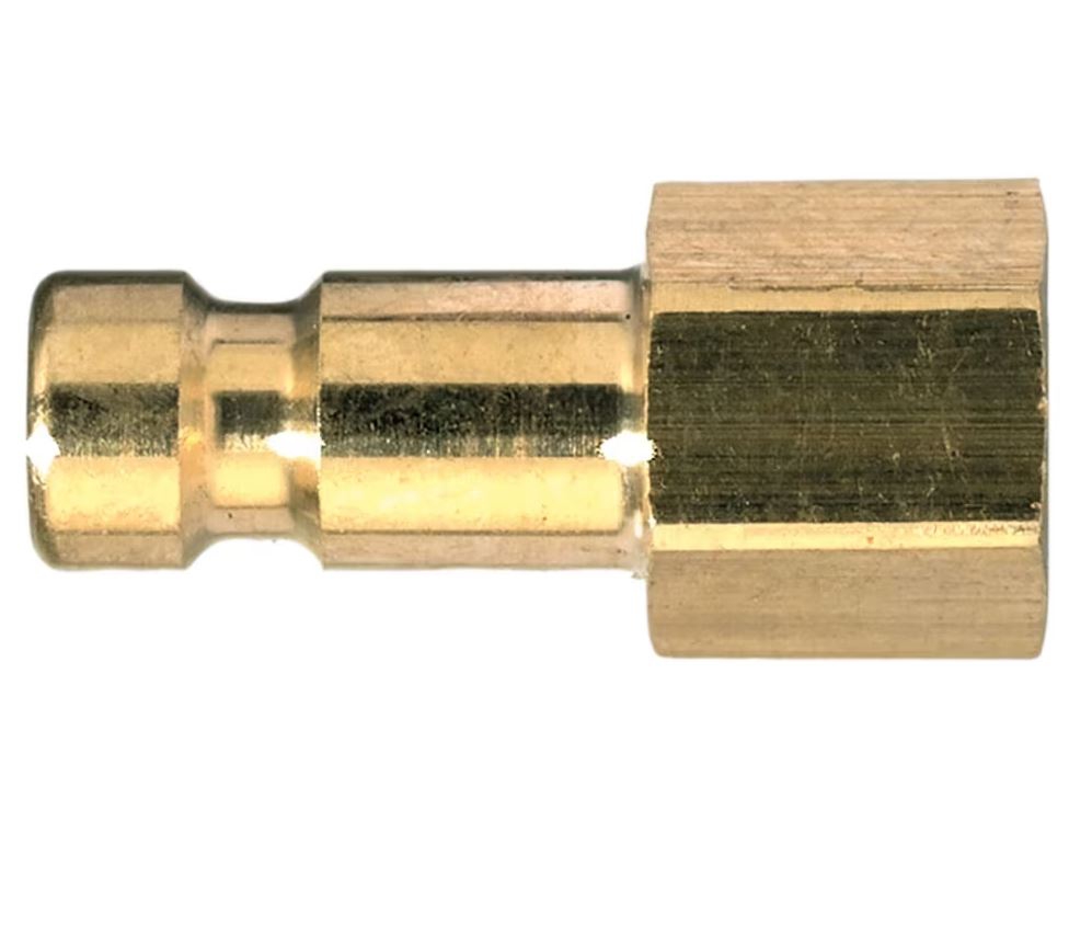 Embout EURO DN2.7 taraudé BSPP simple obturation - Laiton nickelé série 20 Parker