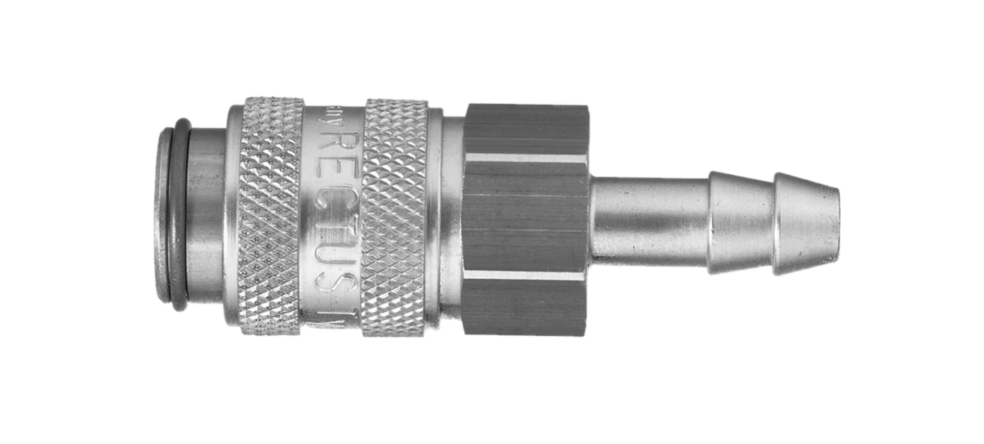 Coupleur EURO DN5 pour tuyau anti-pollu à joint plat - Laiton nickelé série 21 Parker