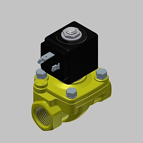 Corps de valve pour électrovanne tous fluides - 1/2" BSP - 2/2 Normalement fermé - 220-230 VAC - 50Hz - Laiton - Série 221G Parker