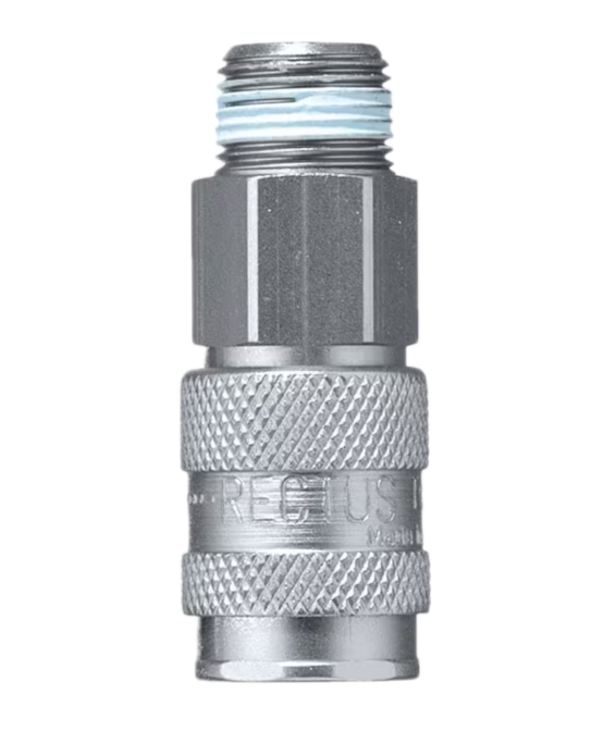 Coupleur ISO B DN5.5 fileté BSPP simple obturation - Laiton nickelé série 23 Parker