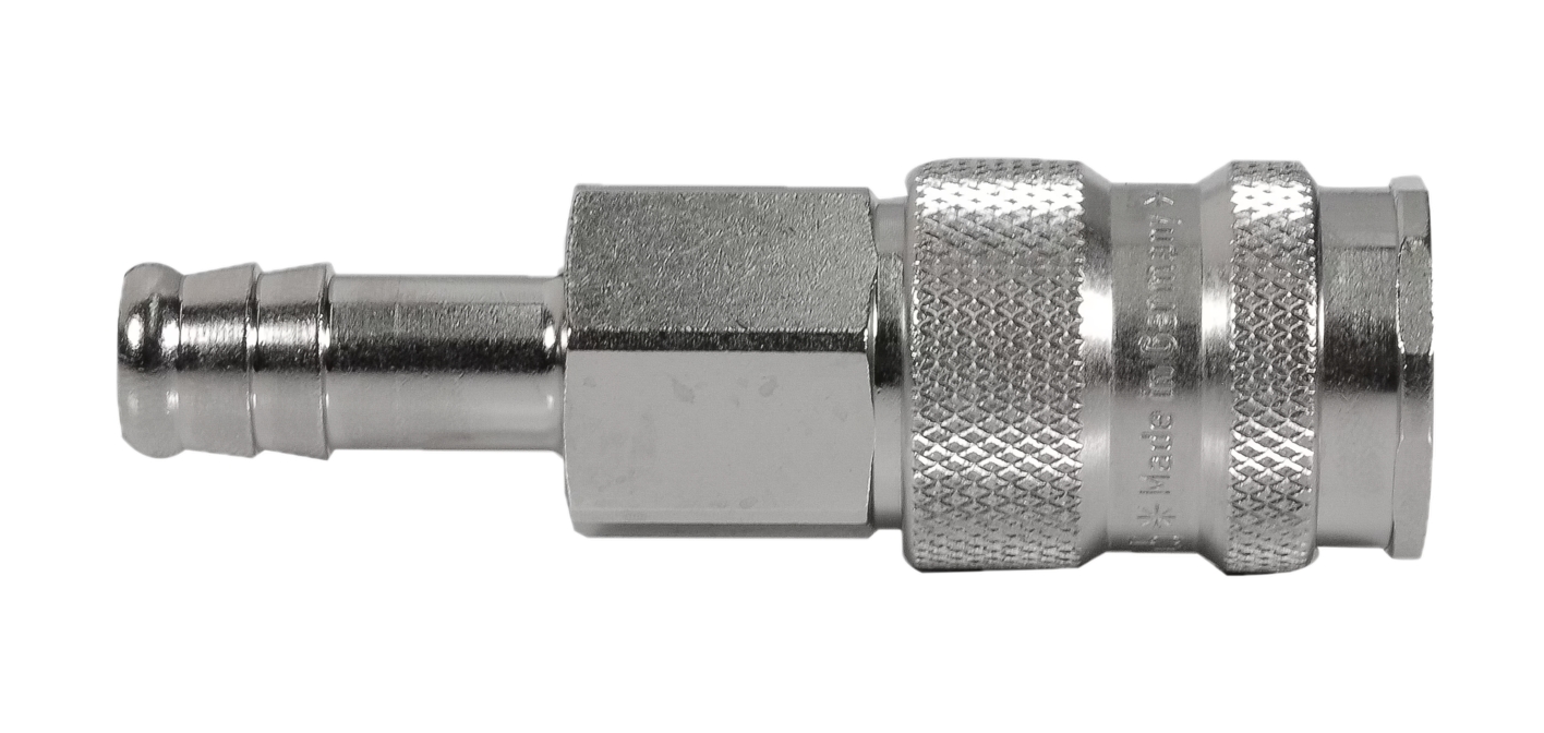 Coupleur ISO B DN5.5 pour tuyau simple obturation - Laiton nickelé série 23 Parker
