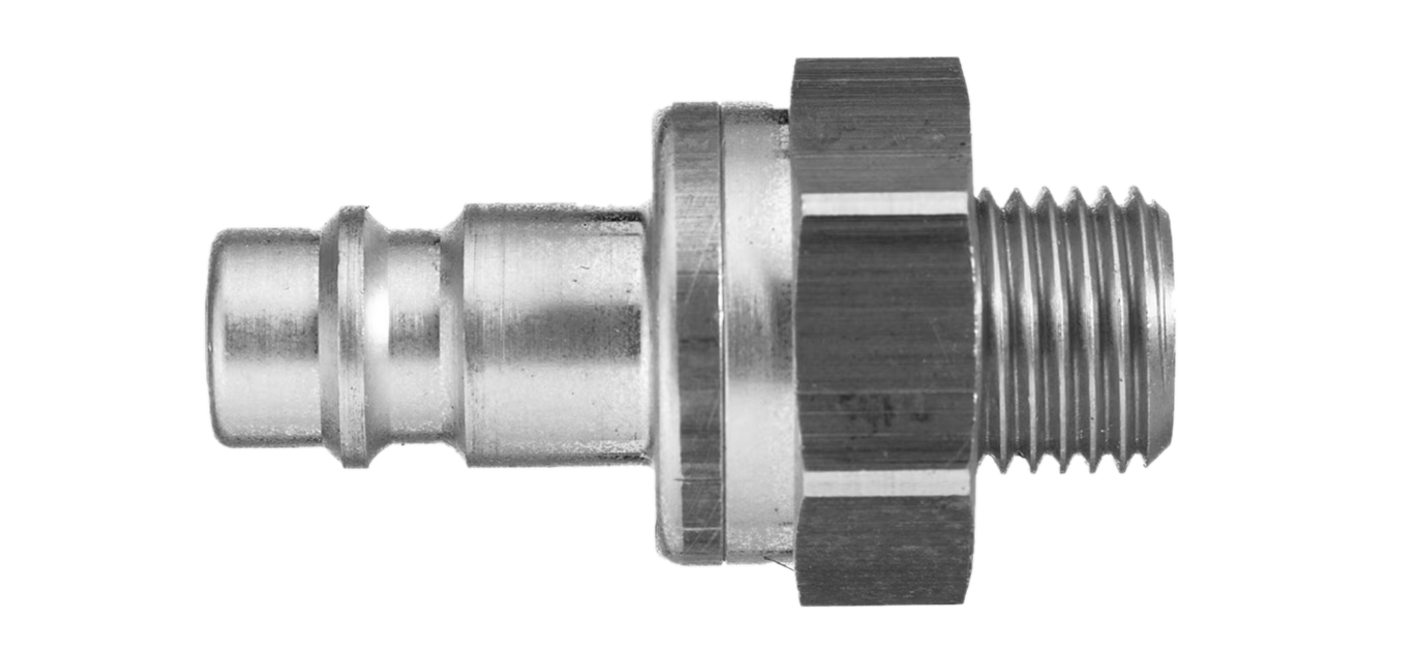 Embout EURO DN7.4 fileté BSPP double obturation - Inox 316L série 25 Parker