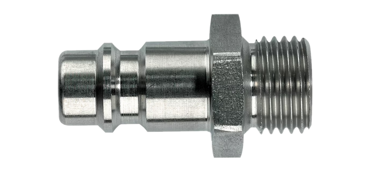 Embout EURO DN7.4 fileté BSPP simple obturation - Inox 316L série 25 Parker