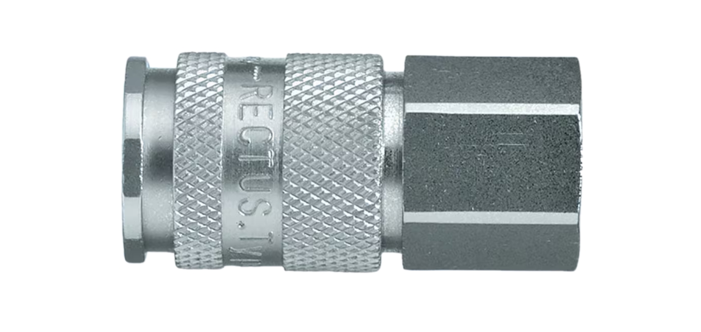 Coupleur EURO DN10 taraudéBSPP double obturation - Inox 316L série 27 Parker