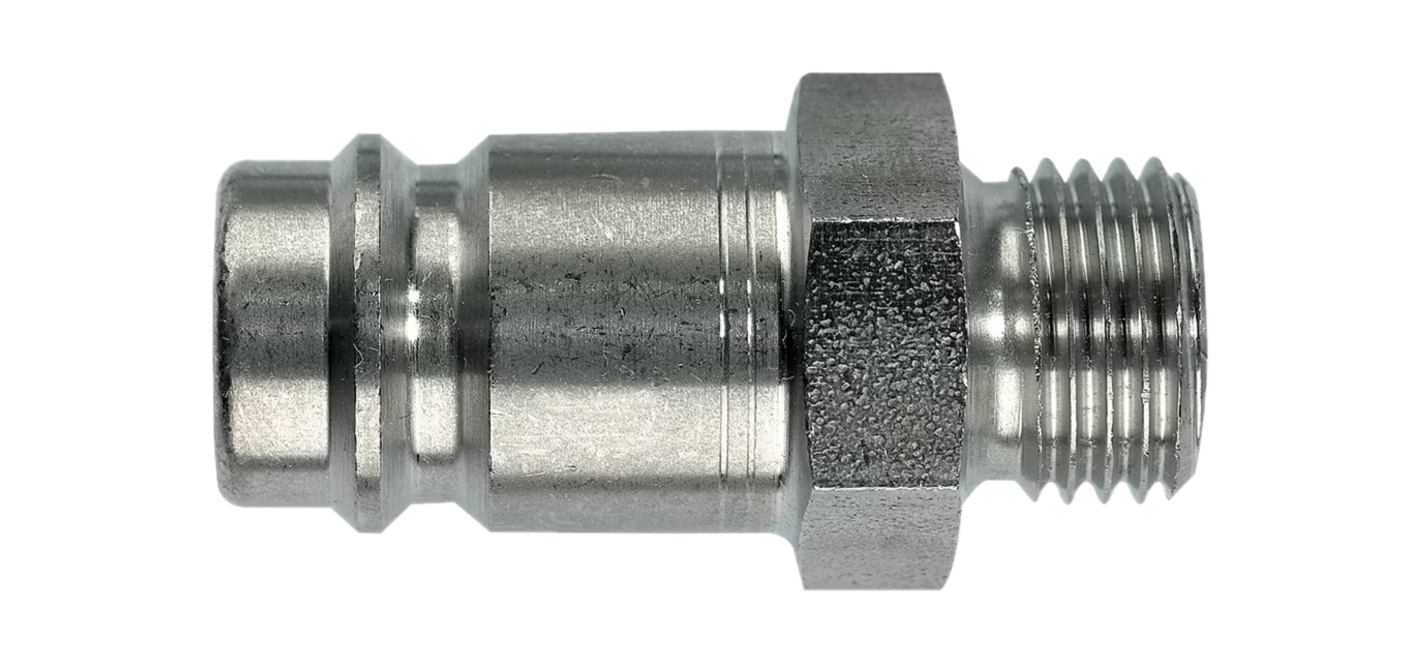 Embout EURO DN10 fileté BSPP simple obturation - Acier nickelé série 27 Parker