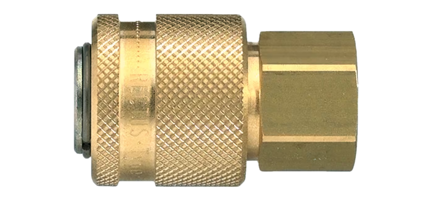Coupleur ISO B DN8.5 taraudé BSPP simple obturation - Acier nickelé série 30 Parker