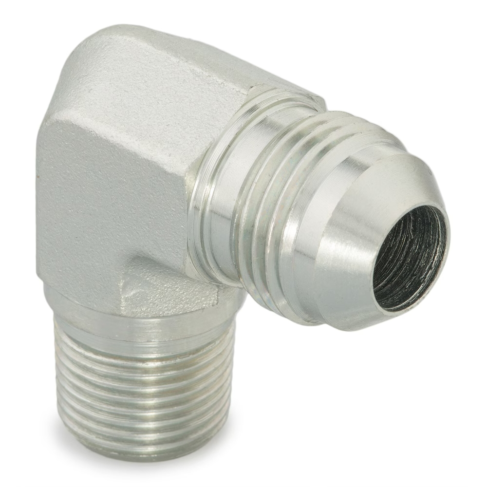 Coude 90° mâle JIC vers mâle BSPT acier série C3MX Parker