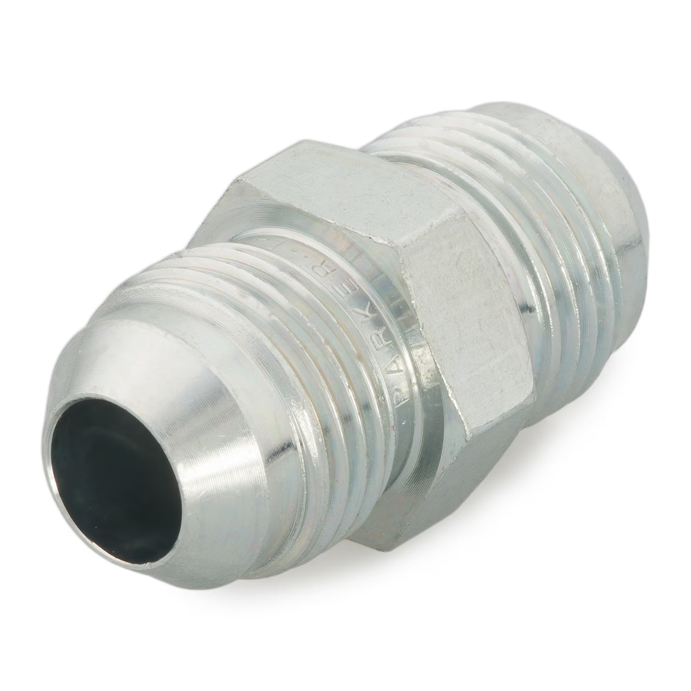 Union mâle JIC x JIC 1/4" TRIPLE-LOK acier série HMTX Parker