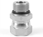 Adapteur femelle JIC tournant, mâle métrique type F62EDMXS en acier Parker