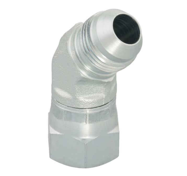  Coude 45° mâle JIC x femelle orientable JIC - Acier série V6MX-S 