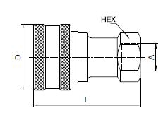 Coupleur ISO 7241-1 forme B raccordement femelle BSPP série 60 Parker