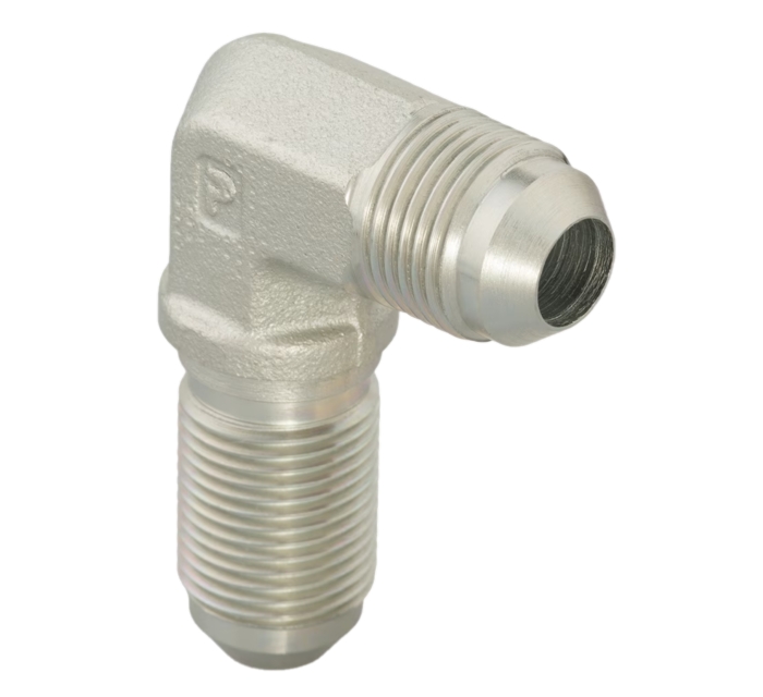 Coude égal 90° traversée de cloison x2 mâles JIC - Acier série WEMTX Parker