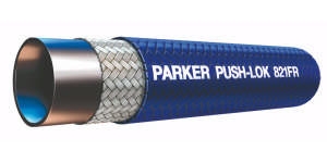 Tuyau basse pression 821FR - Push-Lok - Auto-serrant - Caoutchouc synthétique PKR - Noir Parker