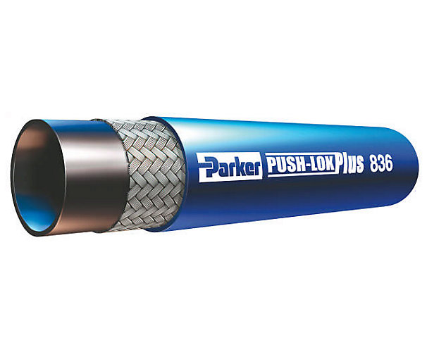 Tuyau pour huile à haute température 836 - Push-Lok - Auto-serrant - Caoutchouc synthétique PKR - Bleu Parker