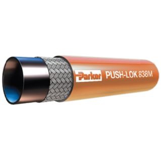 Tuyau basse pression 838M - Push-Lok - Auto-serrant - Non conducteur - Poluyréthane - Orange Parker