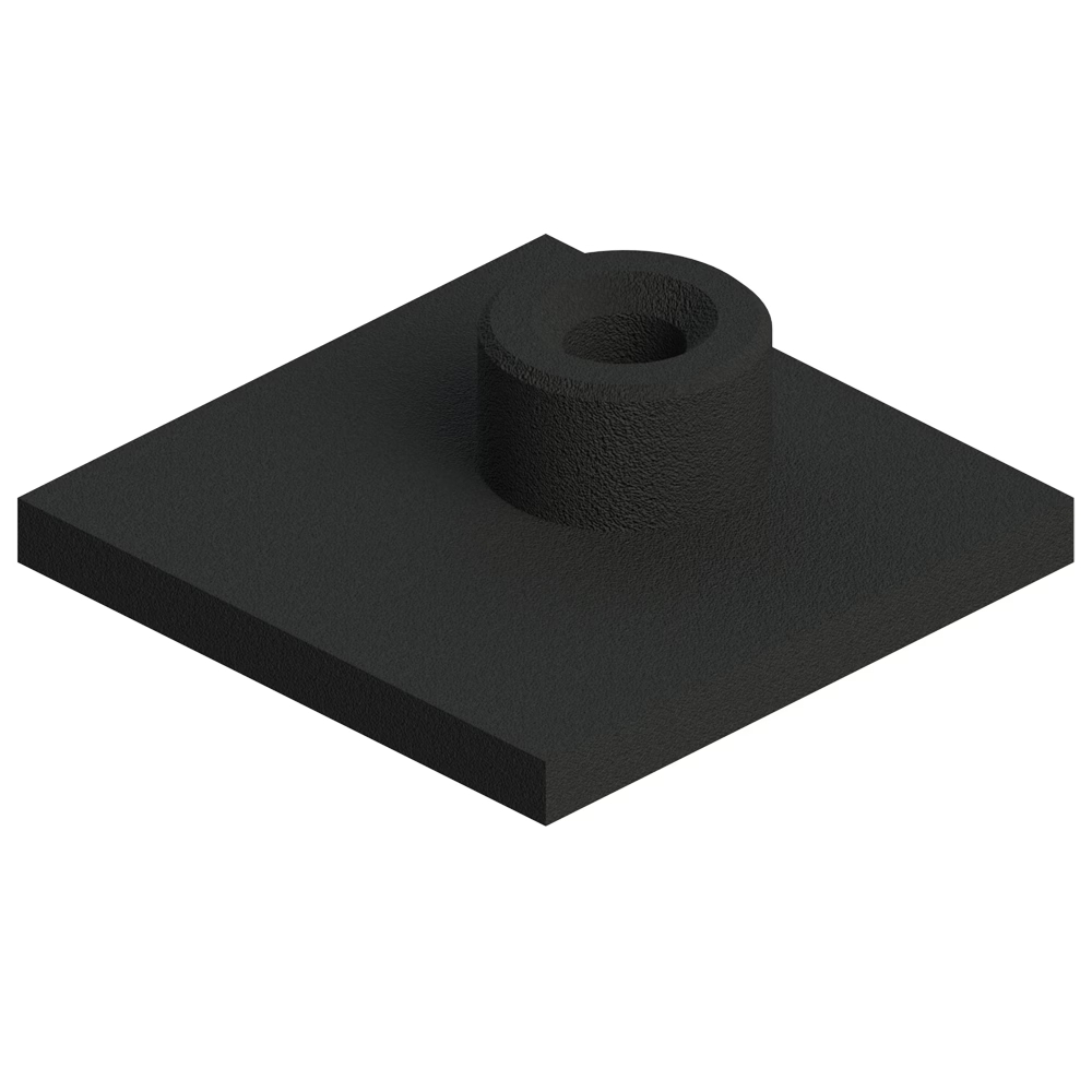 Plaque à souder pour collier léger série A acier série APKA