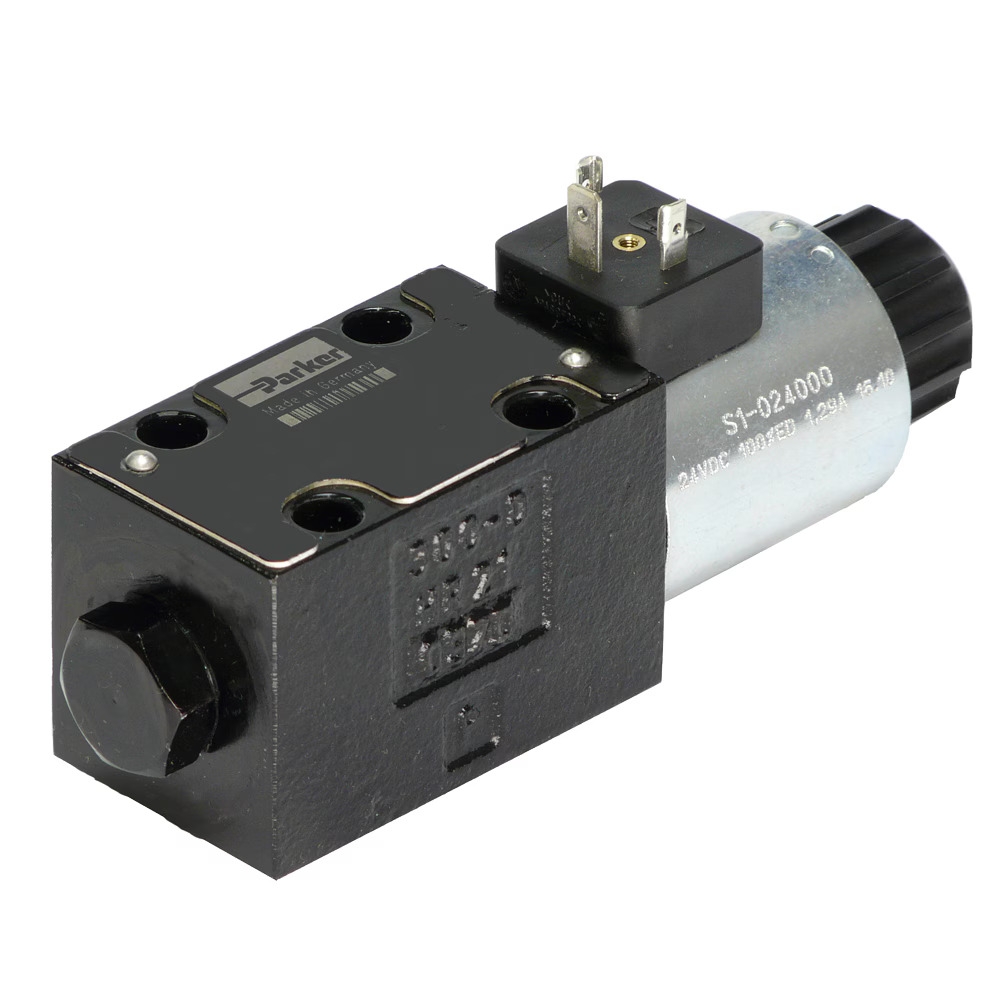 Distributeur hydraulique NG6 CETOP 3 4/3 CF chaise/parallèle rappel ressort série D1VW Parker