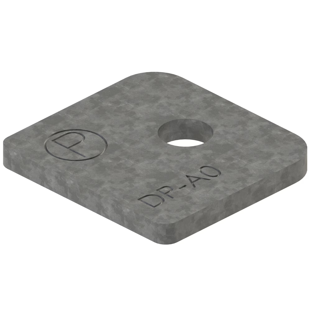 Plaque de fermeture pour collier léger série A acier série DPA