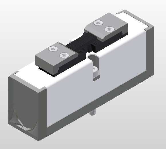 Distributeur ISO 2 à commande pneumatique 5/2 monostable série DX Parker